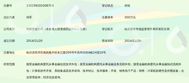 哈爾濱銀雁金融服務(wù)外包
