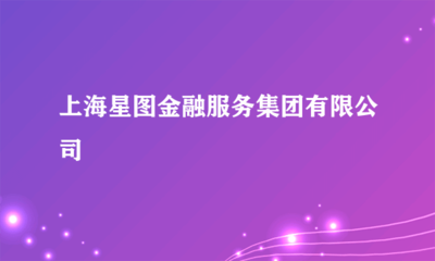 上海星圖金融服務(wù)集團(tuán)